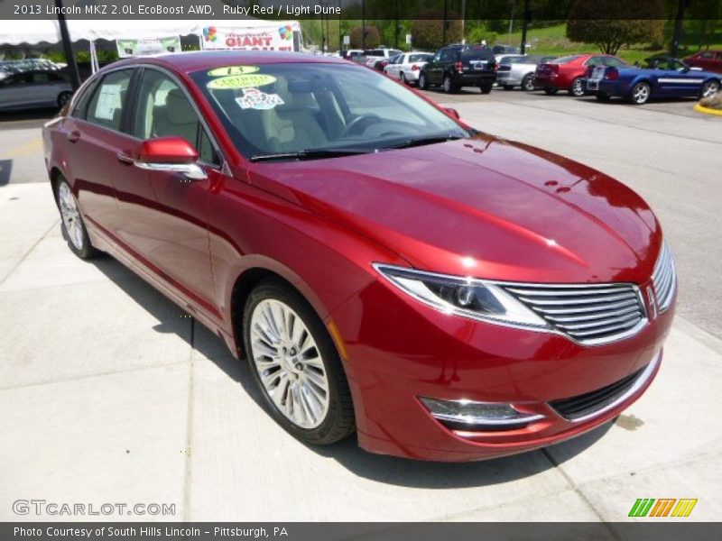 Ruby Red / Light Dune 2013 Lincoln MKZ 2.0L EcoBoost AWD