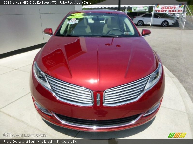 Ruby Red / Light Dune 2013 Lincoln MKZ 2.0L EcoBoost AWD