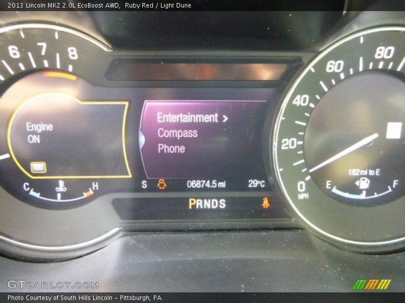 Ruby Red / Light Dune 2013 Lincoln MKZ 2.0L EcoBoost AWD
