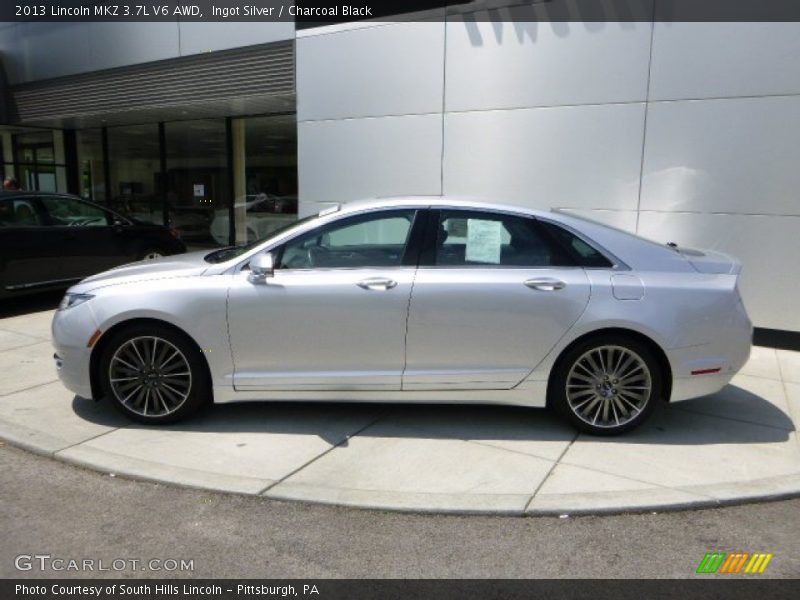 Ingot Silver / Charcoal Black 2013 Lincoln MKZ 3.7L V6 AWD