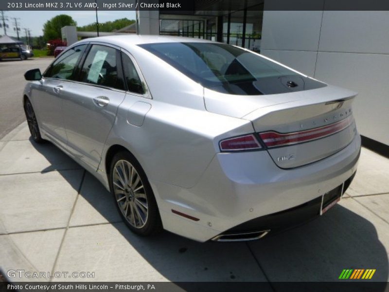 Ingot Silver / Charcoal Black 2013 Lincoln MKZ 3.7L V6 AWD