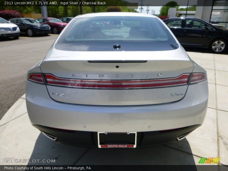 Ingot Silver / Charcoal Black 2013 Lincoln MKZ 3.7L V6 AWD