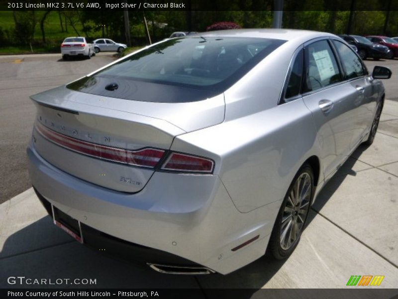 Ingot Silver / Charcoal Black 2013 Lincoln MKZ 3.7L V6 AWD