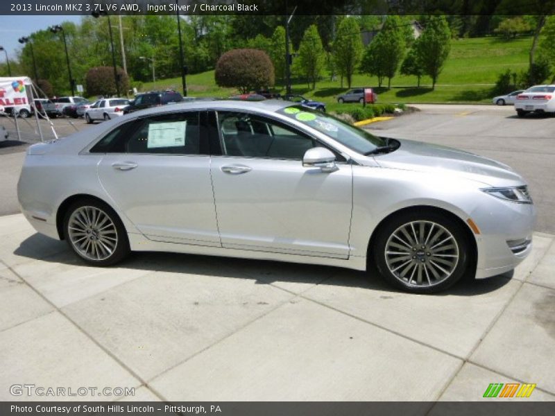 Ingot Silver / Charcoal Black 2013 Lincoln MKZ 3.7L V6 AWD