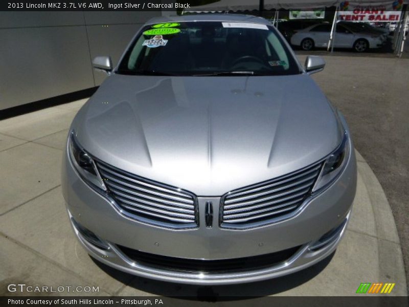 Ingot Silver / Charcoal Black 2013 Lincoln MKZ 3.7L V6 AWD