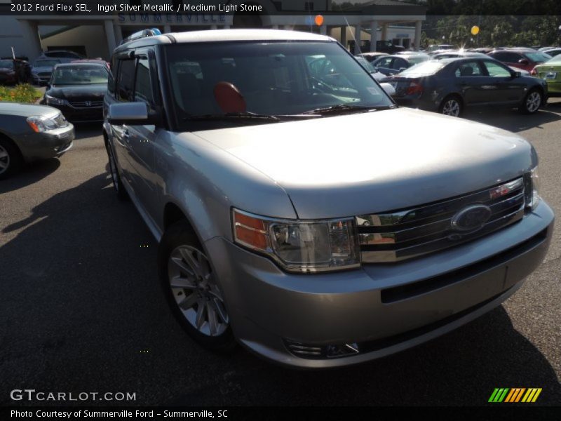 Ingot Silver Metallic / Medium Light Stone 2012 Ford Flex SEL