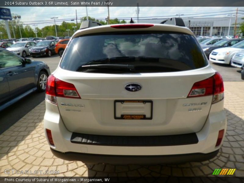 Satin White Pearl / Ivory 2014 Subaru Outback 3.6R Limited