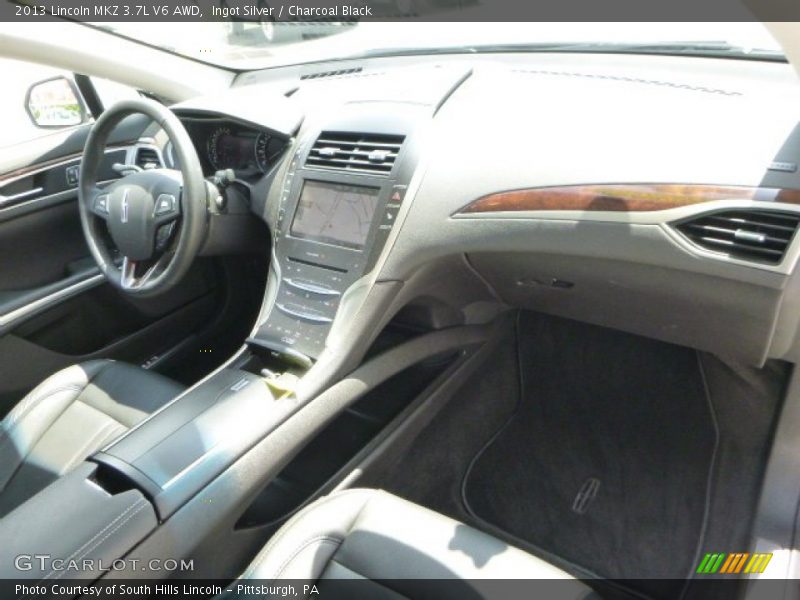 Ingot Silver / Charcoal Black 2013 Lincoln MKZ 3.7L V6 AWD