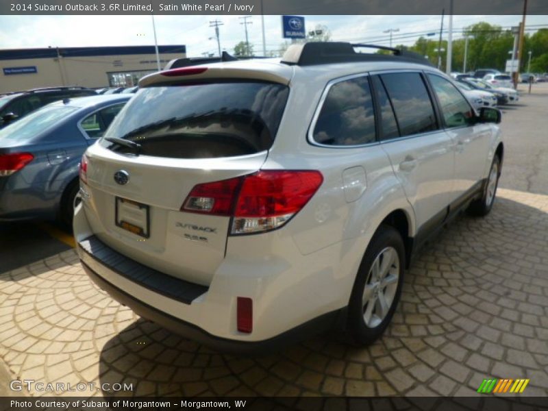 Satin White Pearl / Ivory 2014 Subaru Outback 3.6R Limited