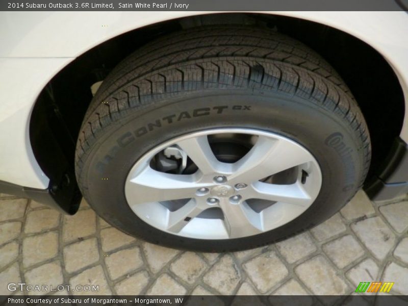 Satin White Pearl / Ivory 2014 Subaru Outback 3.6R Limited