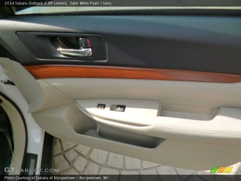 Satin White Pearl / Ivory 2014 Subaru Outback 3.6R Limited