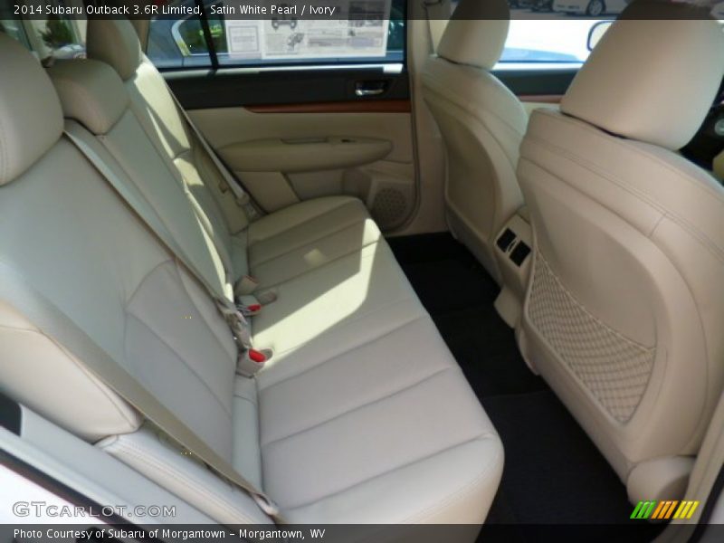 Satin White Pearl / Ivory 2014 Subaru Outback 3.6R Limited