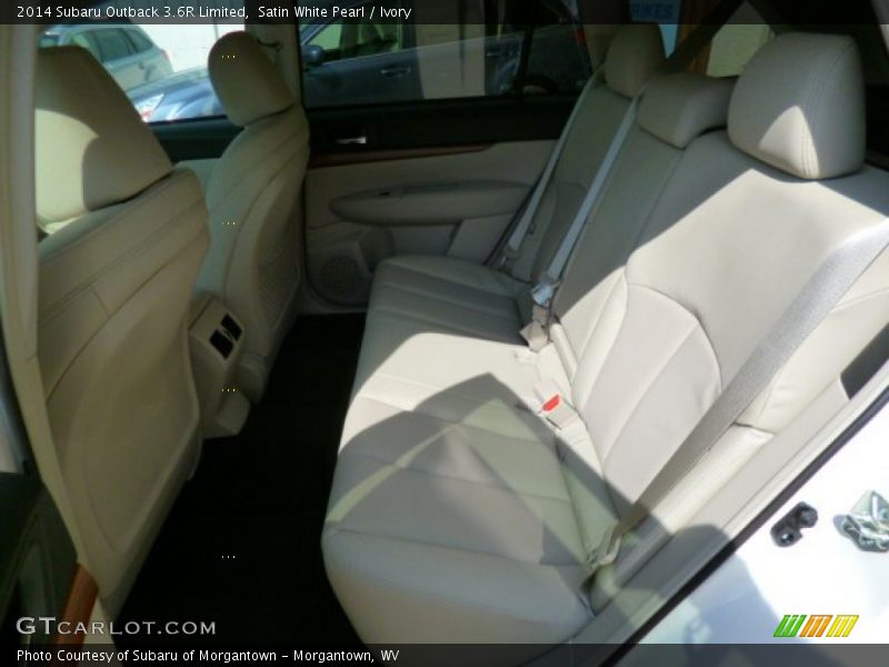 Satin White Pearl / Ivory 2014 Subaru Outback 3.6R Limited