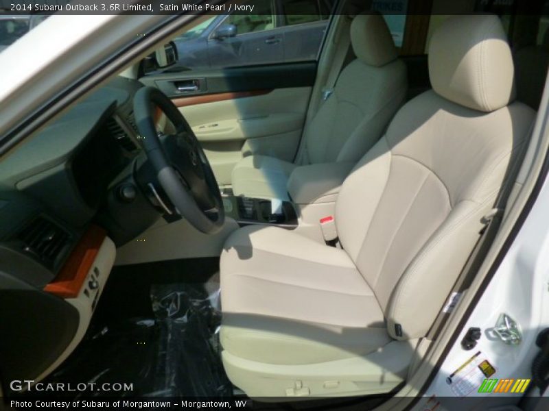 Satin White Pearl / Ivory 2014 Subaru Outback 3.6R Limited