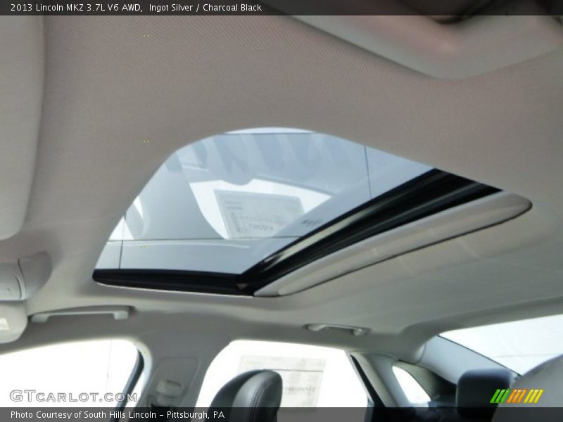 Ingot Silver / Charcoal Black 2013 Lincoln MKZ 3.7L V6 AWD