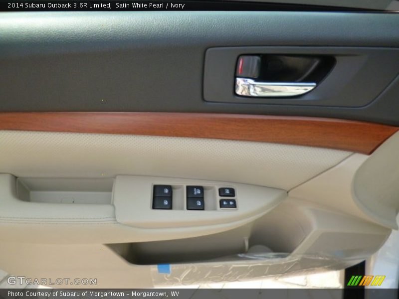 Satin White Pearl / Ivory 2014 Subaru Outback 3.6R Limited