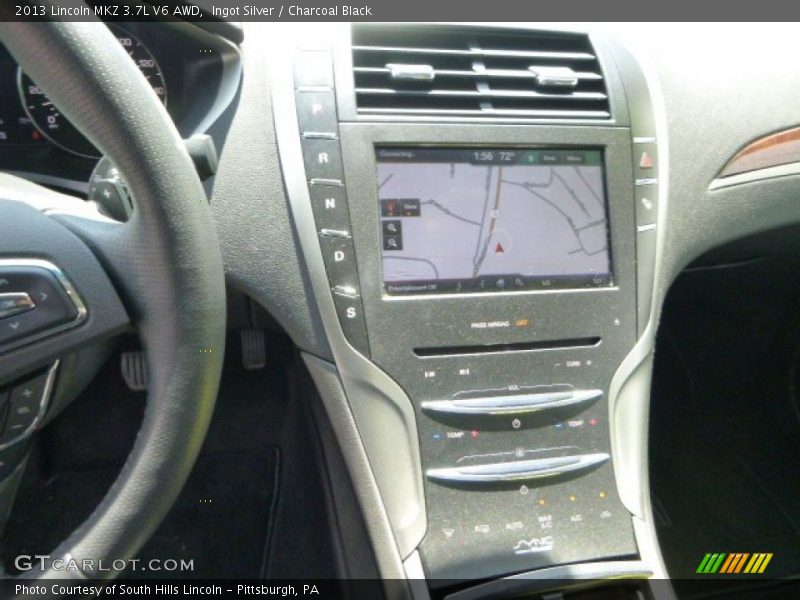 Ingot Silver / Charcoal Black 2013 Lincoln MKZ 3.7L V6 AWD