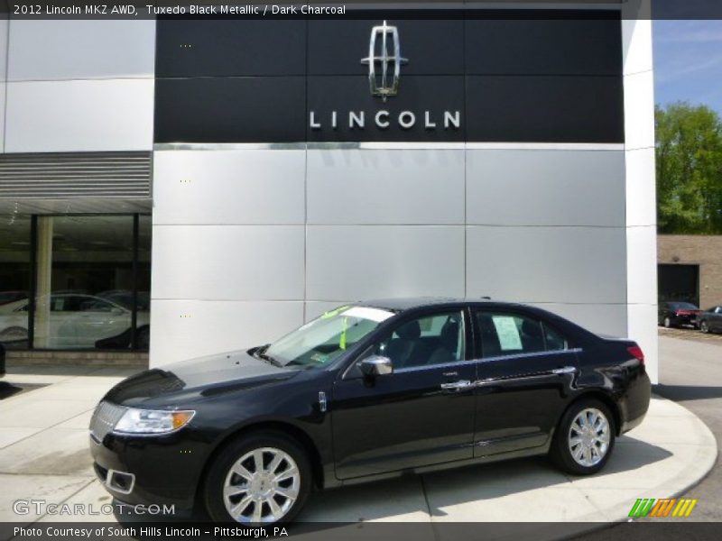 Tuxedo Black Metallic / Dark Charcoal 2012 Lincoln MKZ AWD