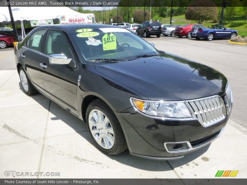 Tuxedo Black Metallic / Dark Charcoal 2012 Lincoln MKZ AWD