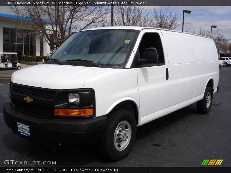 Summit White / Medium Pewter 2008 Chevrolet Express 2500 Extended Cargo Van