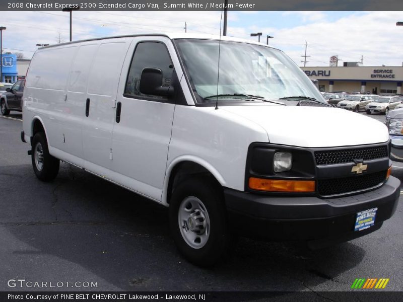 Summit White / Medium Pewter 2008 Chevrolet Express 2500 Extended Cargo Van