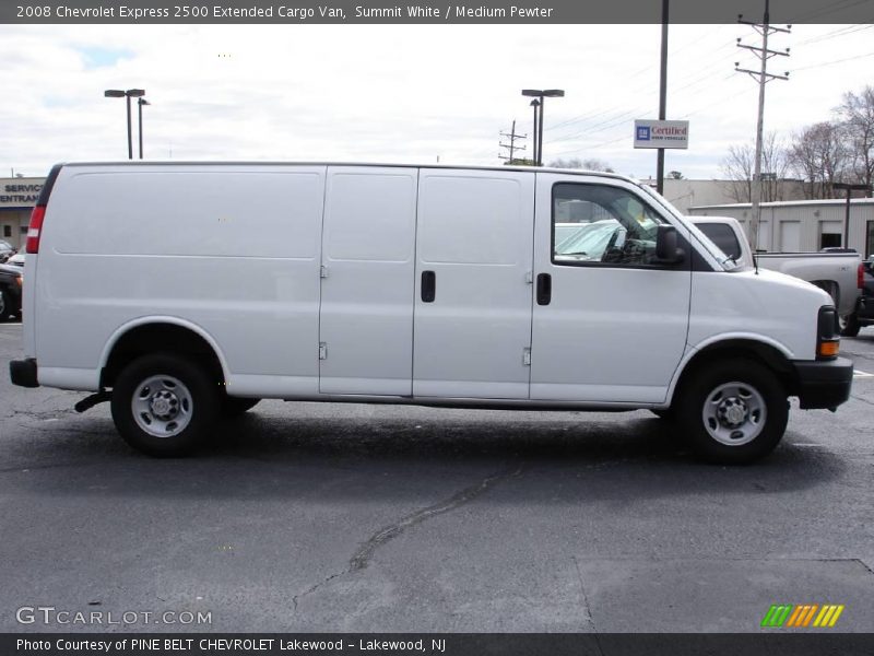 Summit White / Medium Pewter 2008 Chevrolet Express 2500 Extended Cargo Van