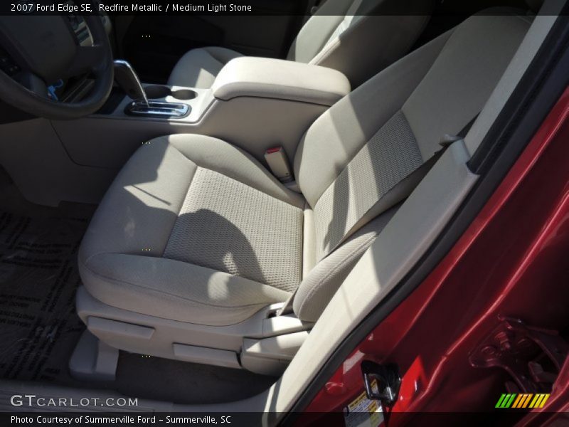 Redfire Metallic / Medium Light Stone 2007 Ford Edge SE