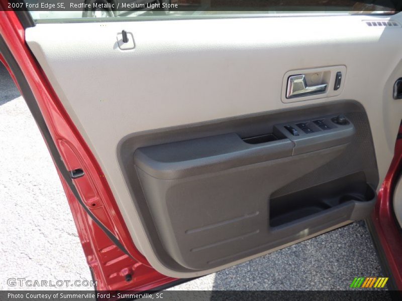 Redfire Metallic / Medium Light Stone 2007 Ford Edge SE
