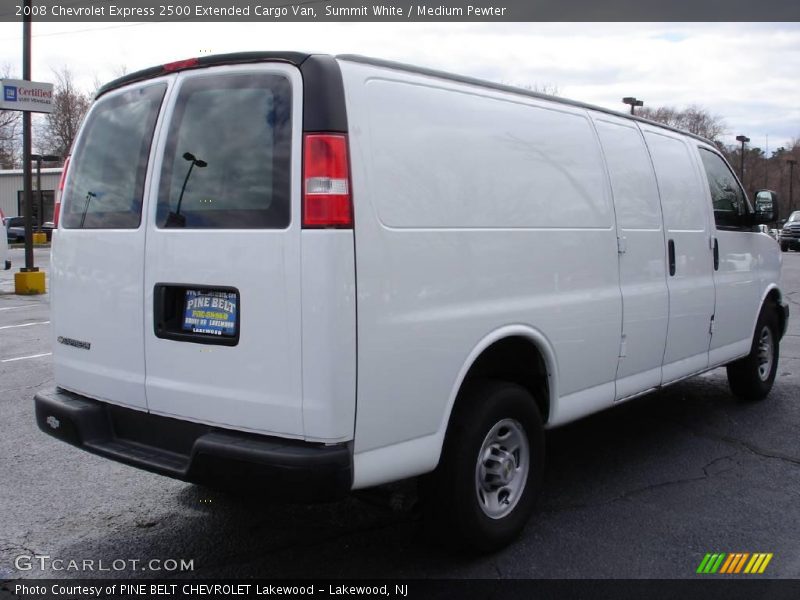 Summit White / Medium Pewter 2008 Chevrolet Express 2500 Extended Cargo Van
