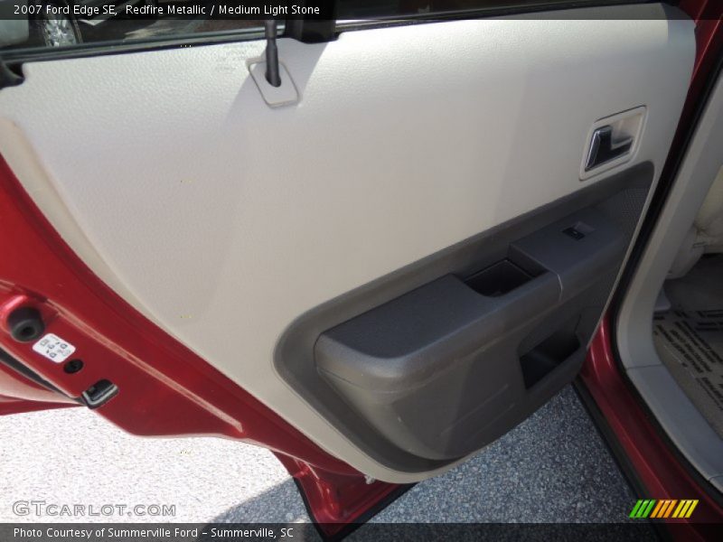 Redfire Metallic / Medium Light Stone 2007 Ford Edge SE