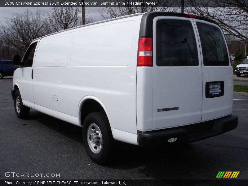 Summit White / Medium Pewter 2008 Chevrolet Express 2500 Extended Cargo Van