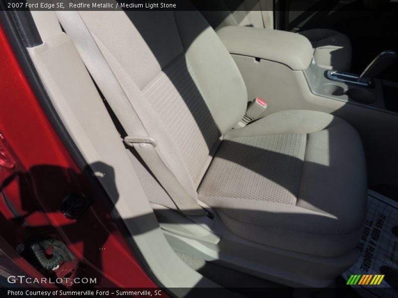 Redfire Metallic / Medium Light Stone 2007 Ford Edge SE