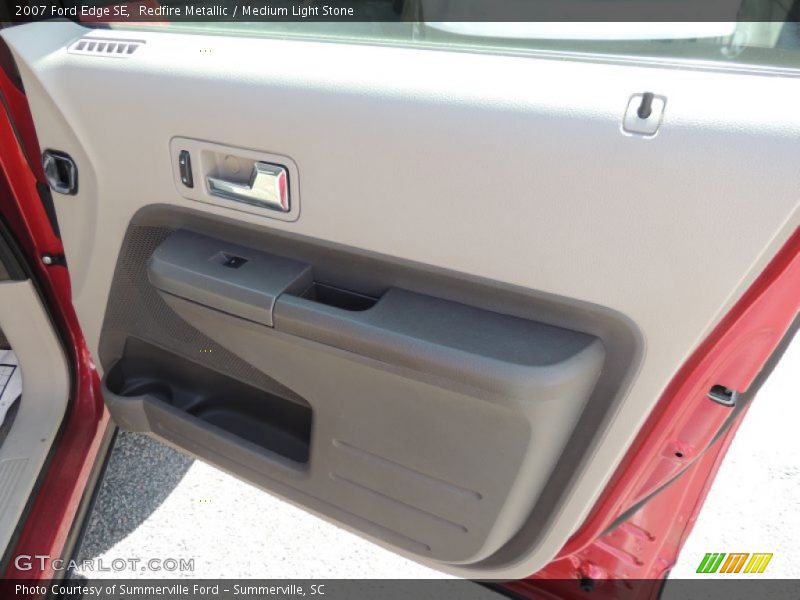 Redfire Metallic / Medium Light Stone 2007 Ford Edge SE