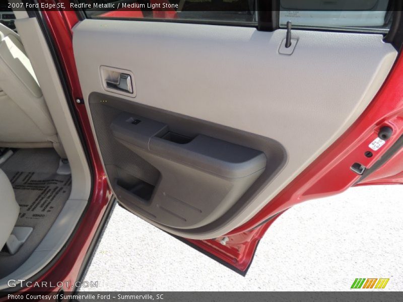 Redfire Metallic / Medium Light Stone 2007 Ford Edge SE