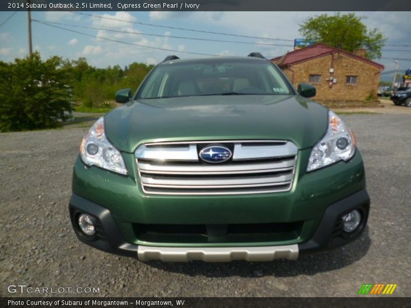 Cypress Green Pearl / Ivory 2014 Subaru Outback 2.5i Limited