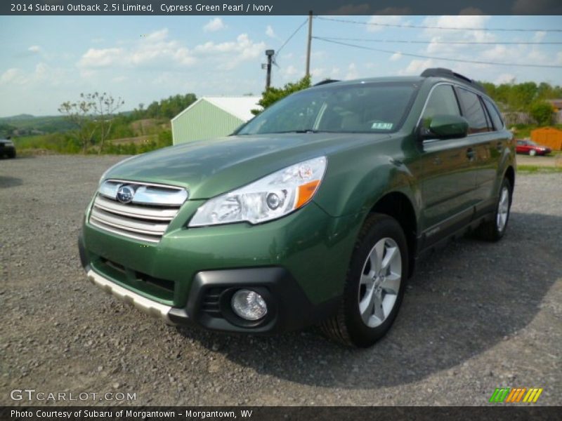 Cypress Green Pearl / Ivory 2014 Subaru Outback 2.5i Limited