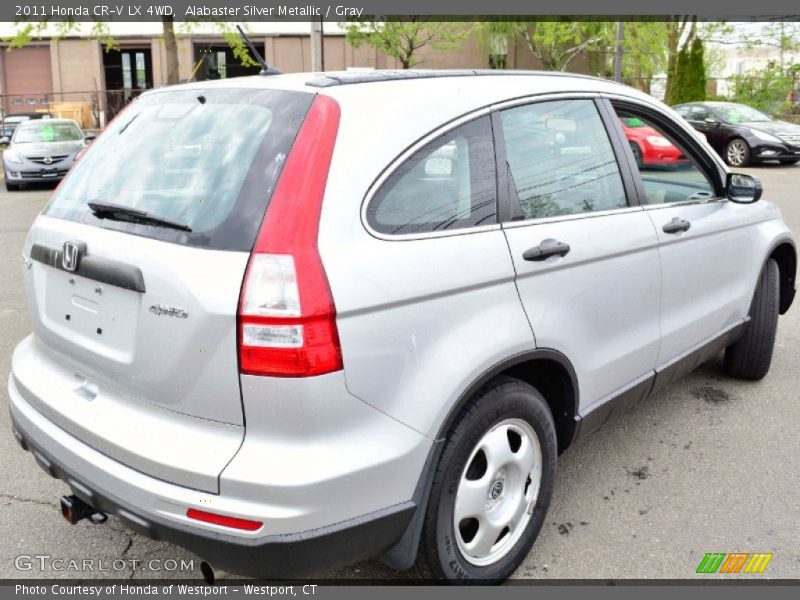 Alabaster Silver Metallic / Gray 2011 Honda CR-V LX 4WD