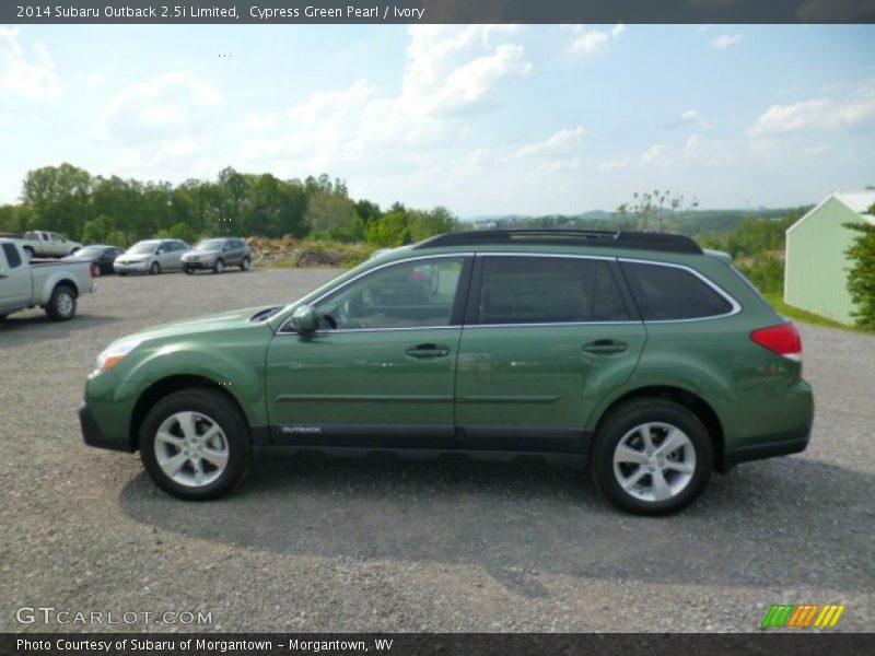 Cypress Green Pearl / Ivory 2014 Subaru Outback 2.5i Limited