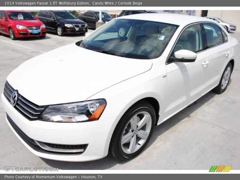 Candy White / Cornsilk Beige 2014 Volkswagen Passat 1.8T Wolfsburg Edition