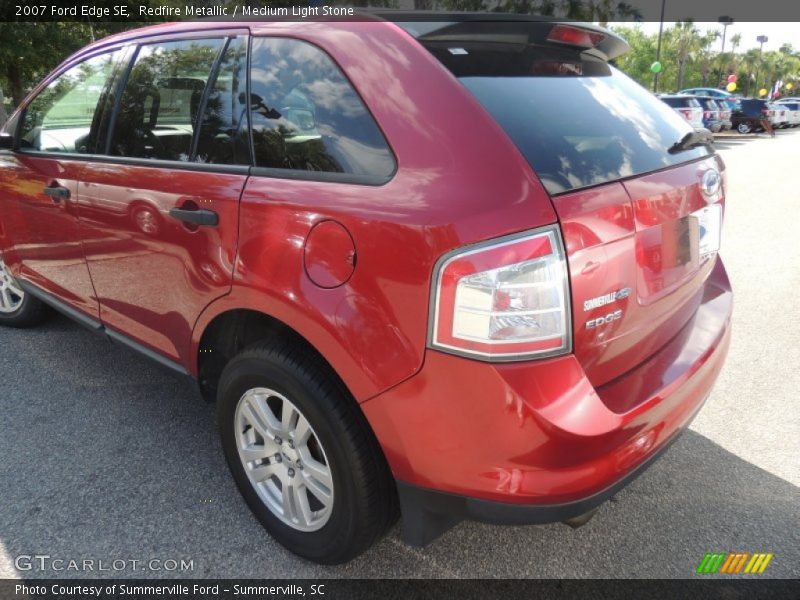 Redfire Metallic / Medium Light Stone 2007 Ford Edge SE