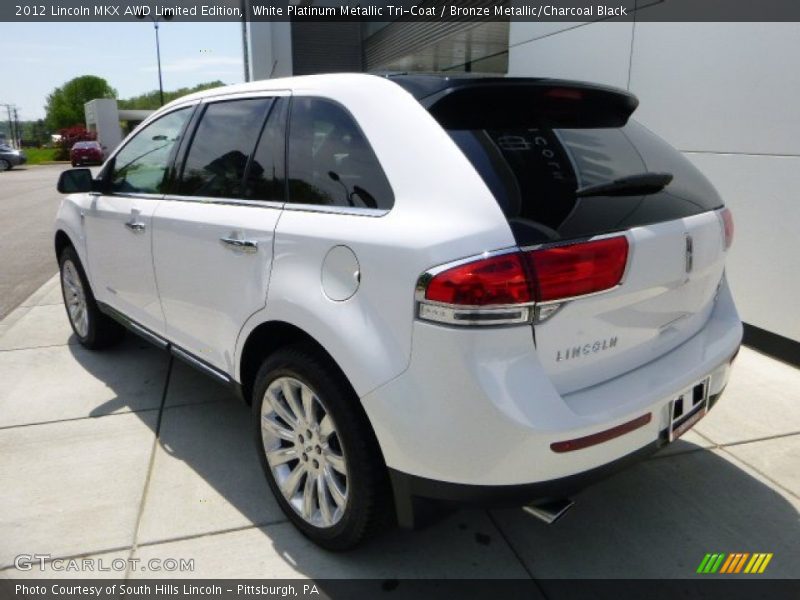 White Platinum Metallic Tri-Coat / Bronze Metallic/Charcoal Black 2012 Lincoln MKX AWD Limited Edition