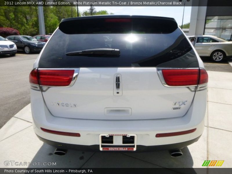 White Platinum Metallic Tri-Coat / Bronze Metallic/Charcoal Black 2012 Lincoln MKX AWD Limited Edition