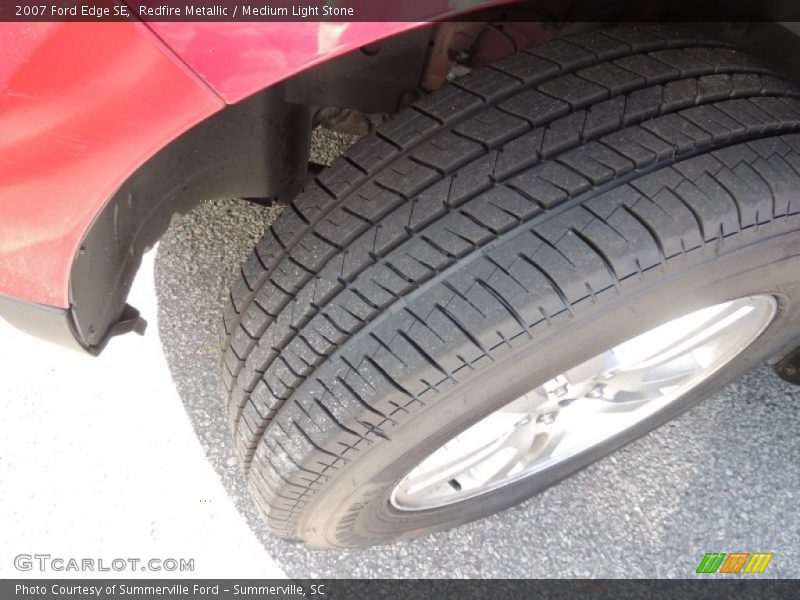 Redfire Metallic / Medium Light Stone 2007 Ford Edge SE