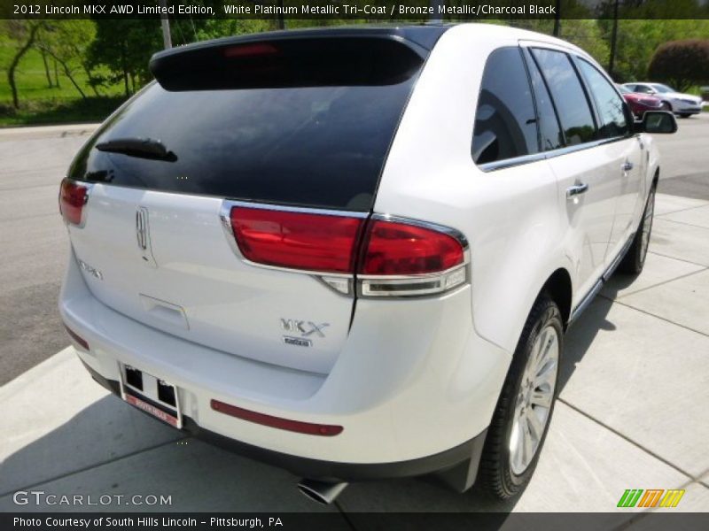 White Platinum Metallic Tri-Coat / Bronze Metallic/Charcoal Black 2012 Lincoln MKX AWD Limited Edition