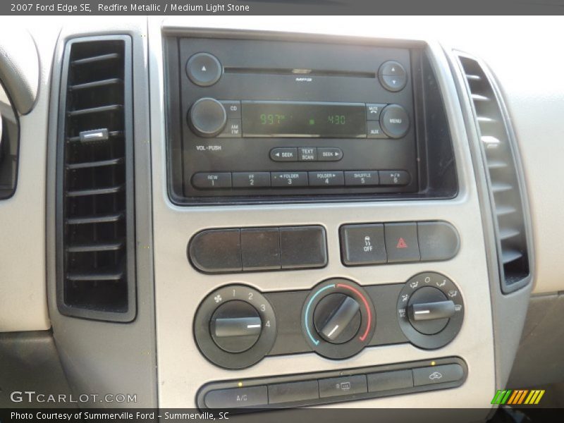 Redfire Metallic / Medium Light Stone 2007 Ford Edge SE
