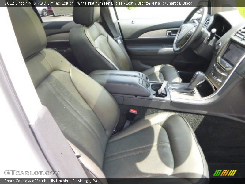White Platinum Metallic Tri-Coat / Bronze Metallic/Charcoal Black 2012 Lincoln MKX AWD Limited Edition