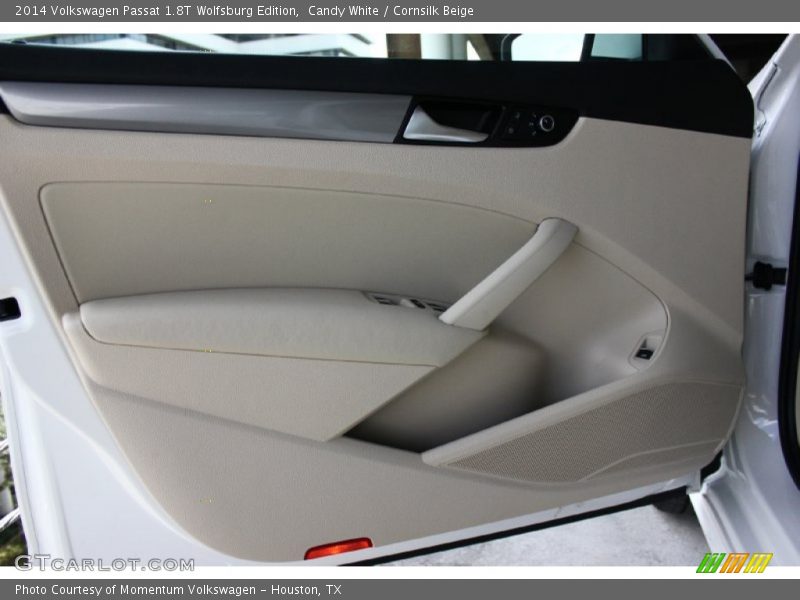 Candy White / Cornsilk Beige 2014 Volkswagen Passat 1.8T Wolfsburg Edition