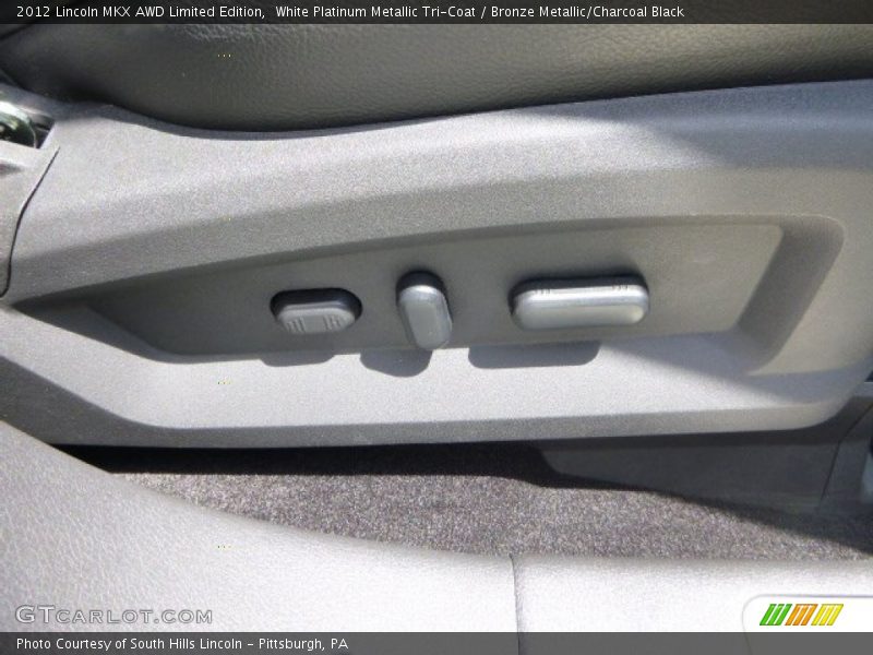 White Platinum Metallic Tri-Coat / Bronze Metallic/Charcoal Black 2012 Lincoln MKX AWD Limited Edition