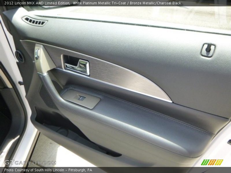 White Platinum Metallic Tri-Coat / Bronze Metallic/Charcoal Black 2012 Lincoln MKX AWD Limited Edition