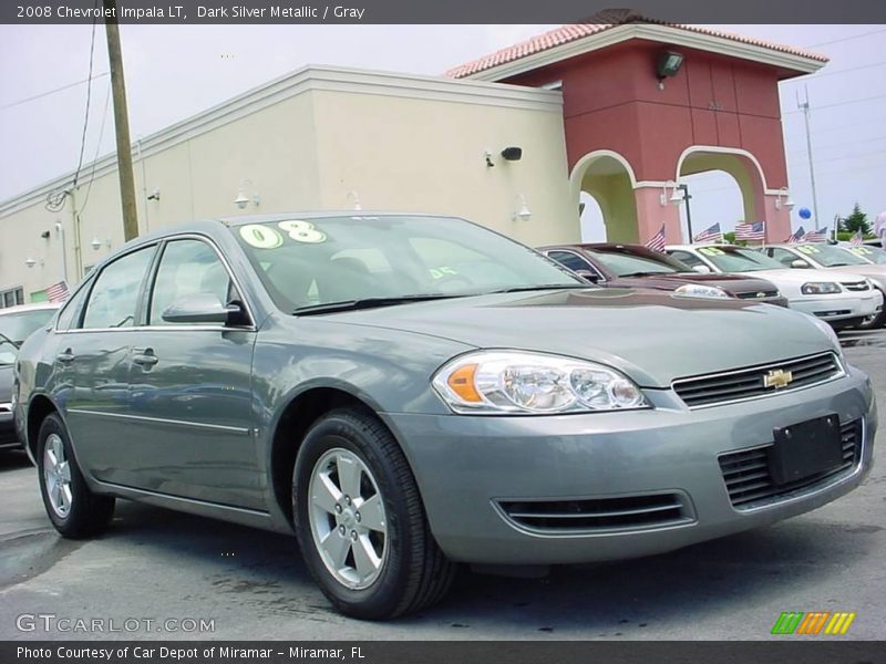 Dark Silver Metallic / Gray 2008 Chevrolet Impala LT